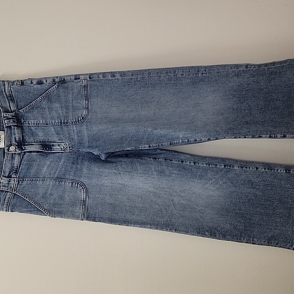 Frame Jeans Women's Modern Patch Pocket Strechy Wide-leg Size 31 - Picture 15 of 16